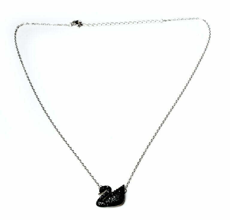 EXCLUSIVE Black SWAN PURE SILVER  CHAIN