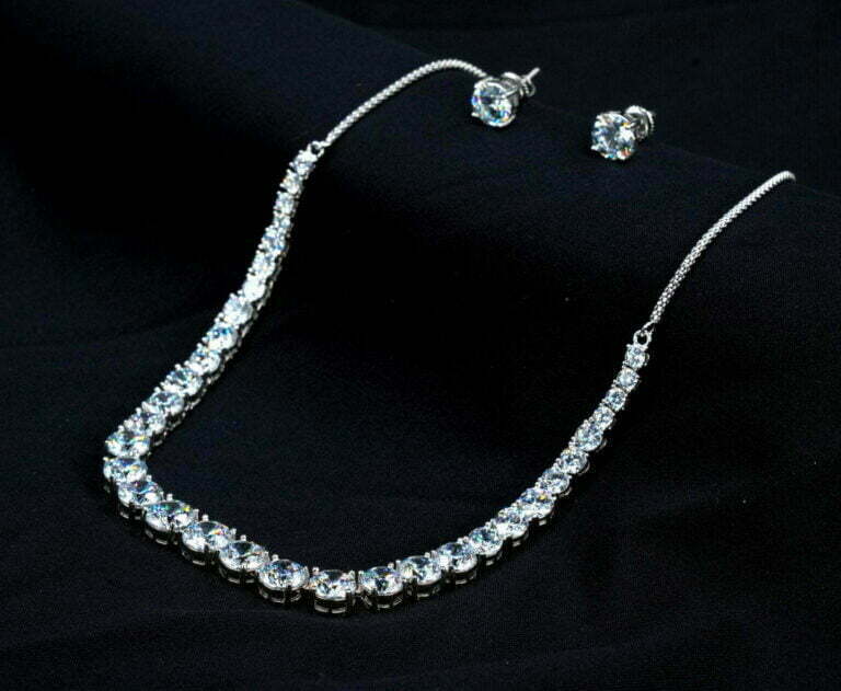 solitaire necklace set