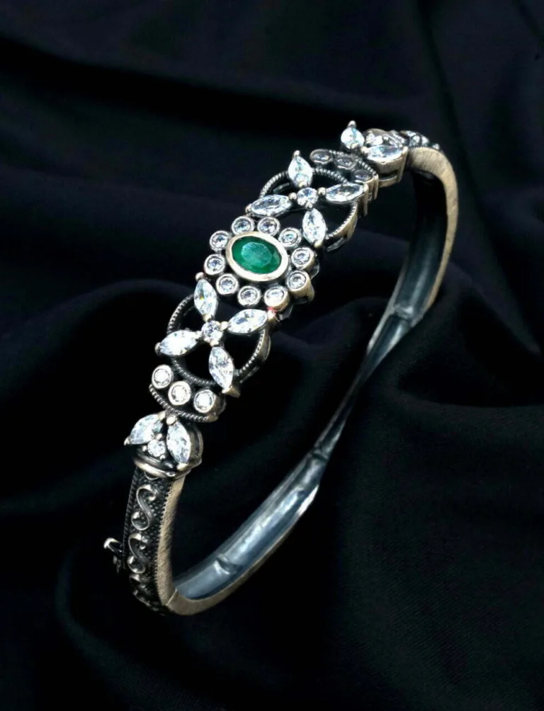 Oxidize Silver Kada