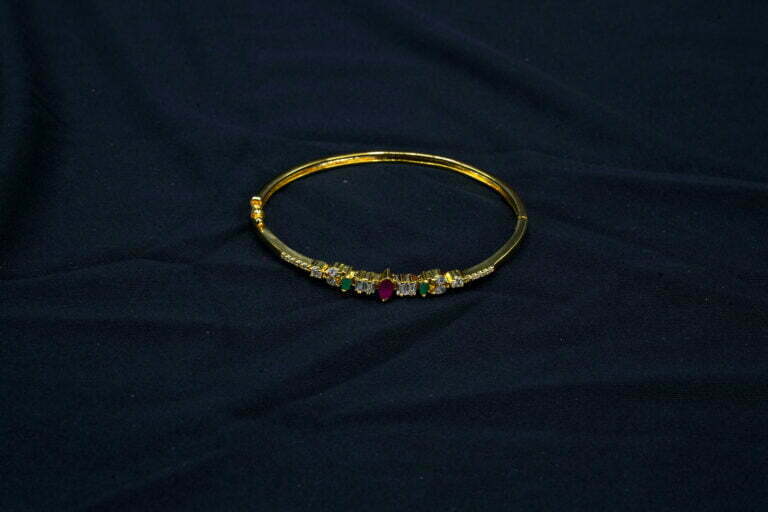 Gold plated silver kada