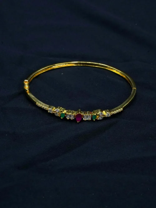Gold plated silver kada