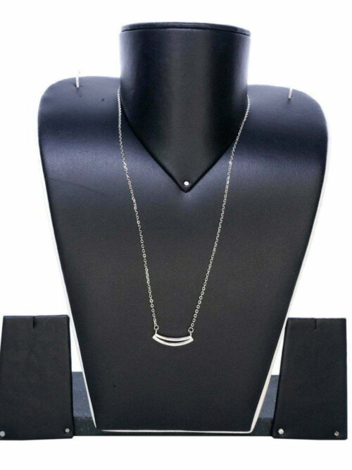Pure Silver Boat stone chain
