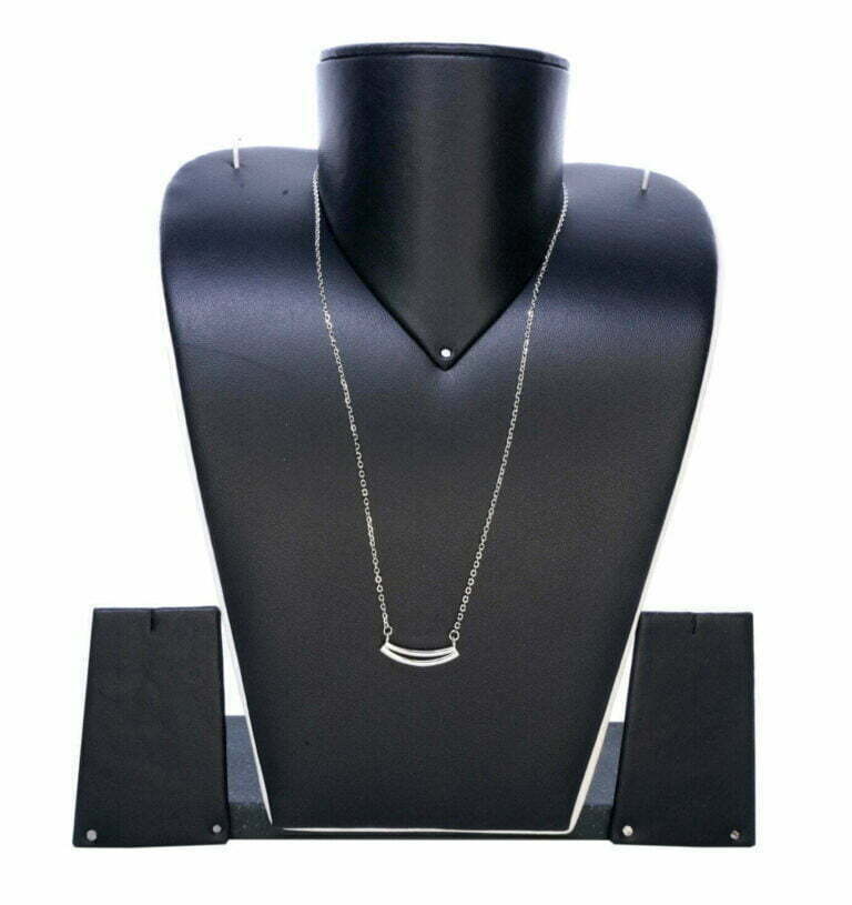 Pure Silver Boat stone chain