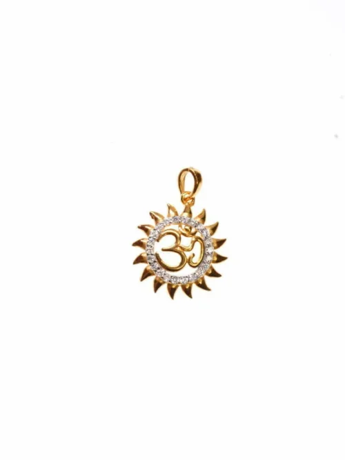 Gold plated OM pendant