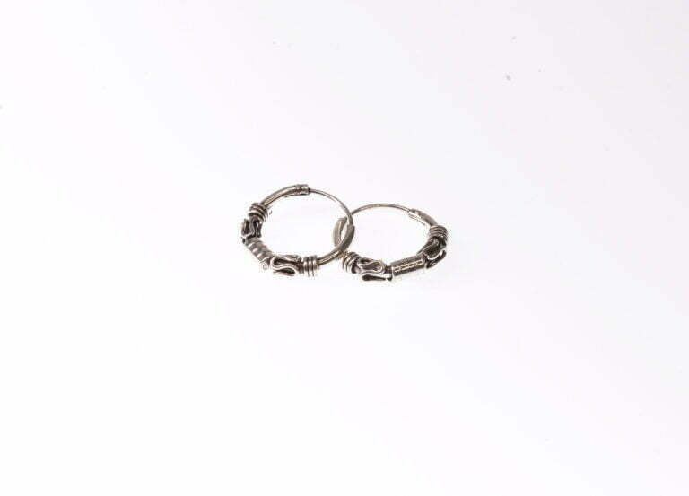 Pure silver oxidise bali ring