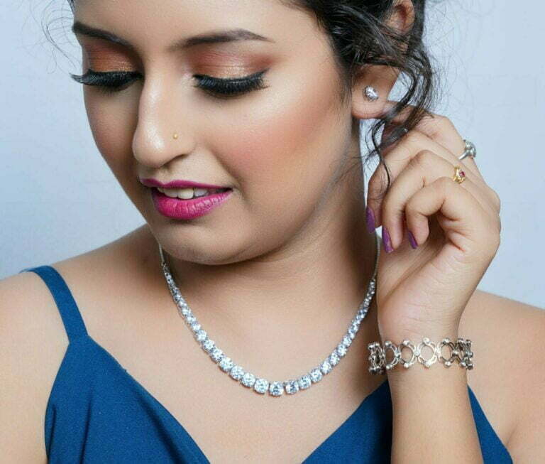 solitaire necklace set - Image 2