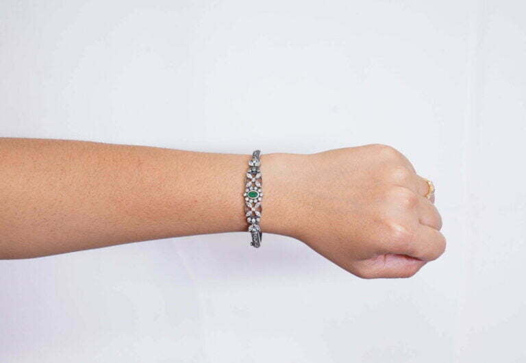 Oxidize Silver Kada - Image 3