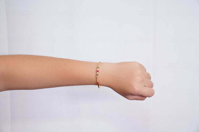Gold plated silver kada - Image 2