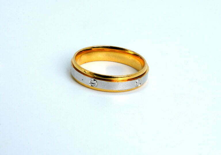 Cartier Designer Silver two Tone band Ring - Image 2
