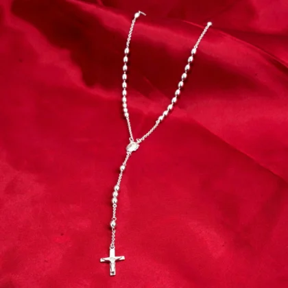 SILVER ROSARY CHAIN