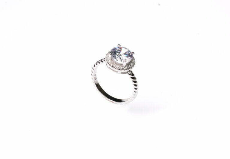 Halo Solitaire Ring