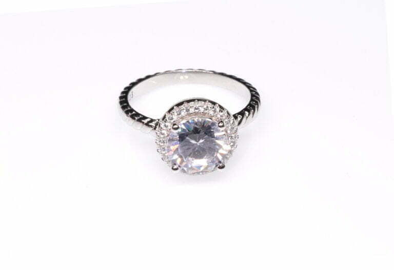 Halo Solitaire Ring - Image 2