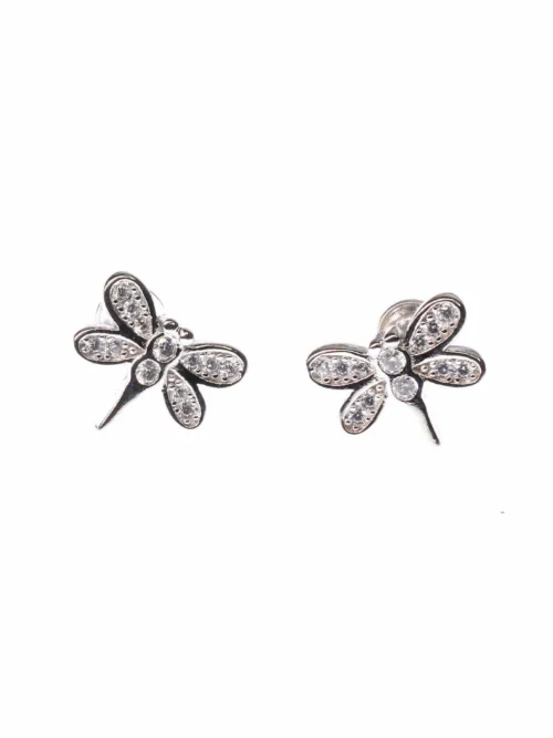 Stone Butterfly Stud