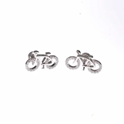 Cycle Designed silver Studs