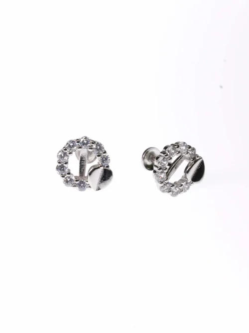 Pure Silver Merry Studs Earrings