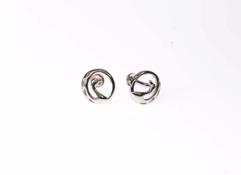 Swan design Plain Stud