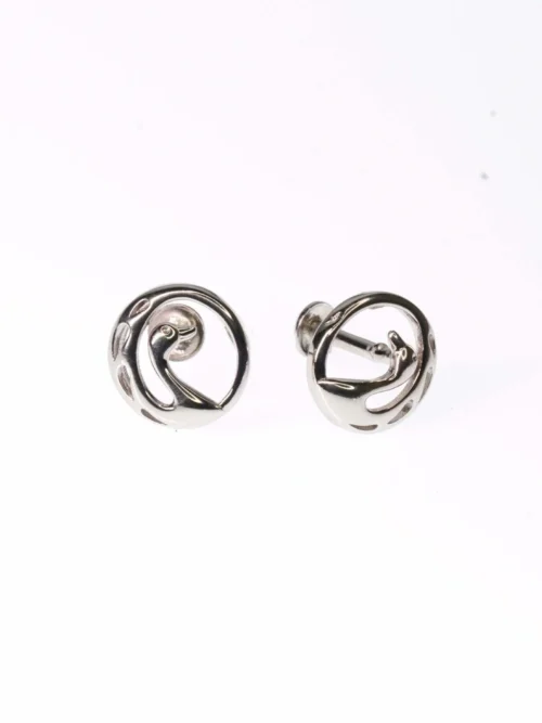 Swan design Plain Stud