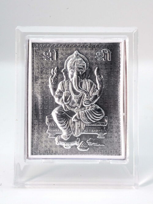 Pure Silver Ganesh Frame