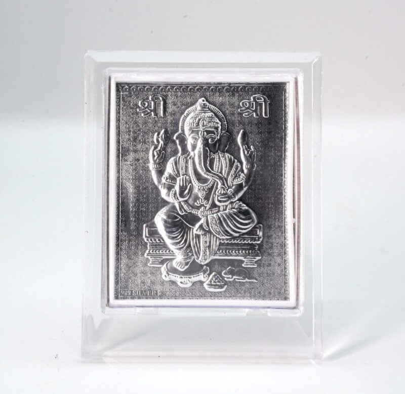 Pure Silver Ganesh Frame