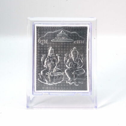 Lakshmi & Ganesh Pure Silver Frame