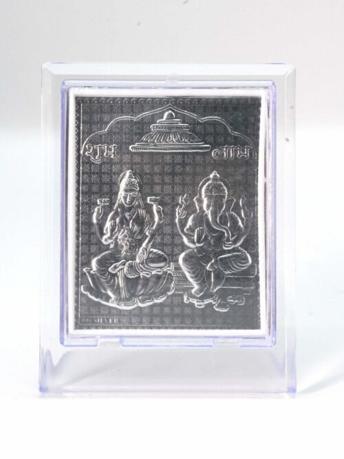 Lakshmi & Ganesh Pure Silver Frame