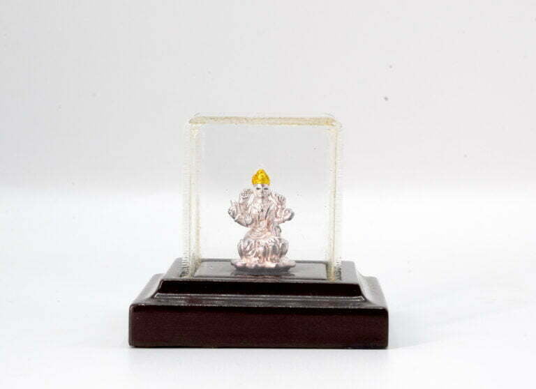 Pure Silver Lakshmi Idol Show Piece in Wooden box