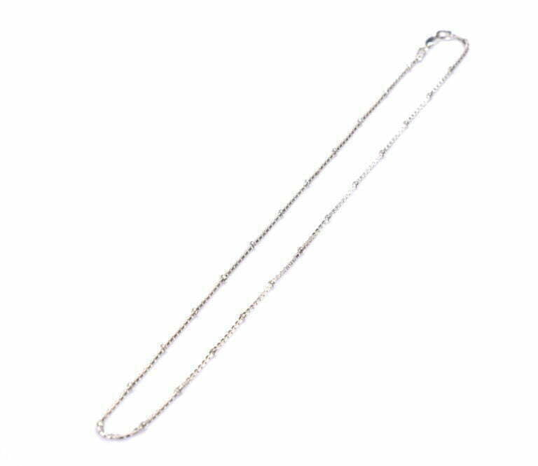 Bead Box Design Pure silver  Chain