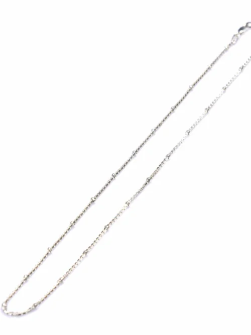 Bead Box Design Pure silver  Chain