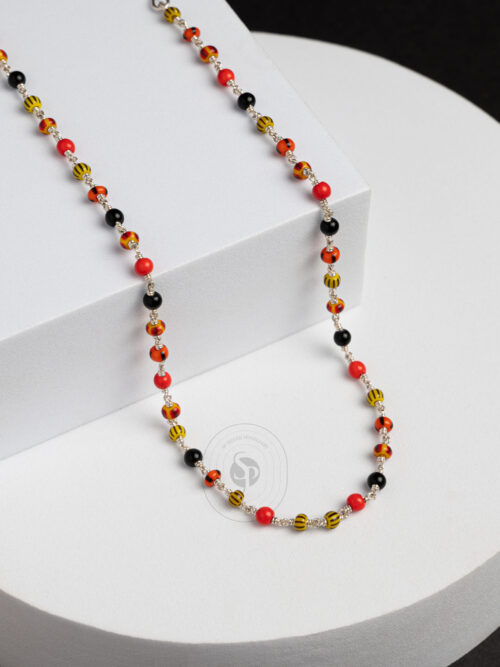 Pure Silver Drishti multibead Mani Baby Chain