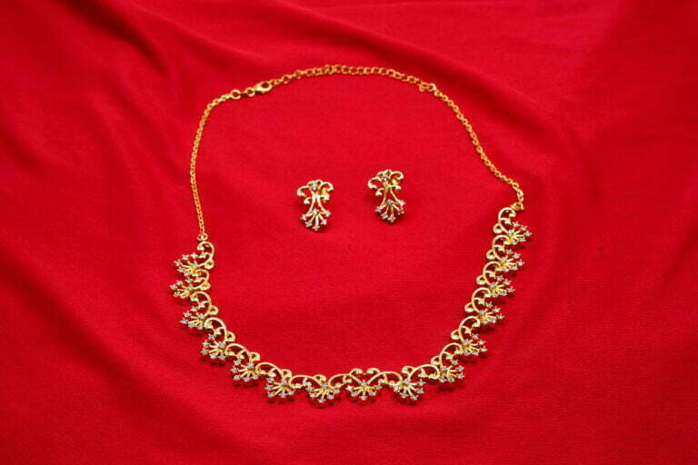 Nakshatra designer gold plated necklace set
