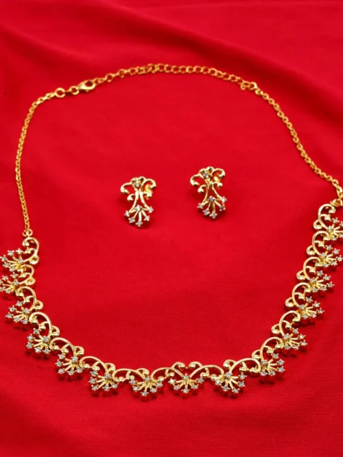 Nakshatra designer gold plated necklace set