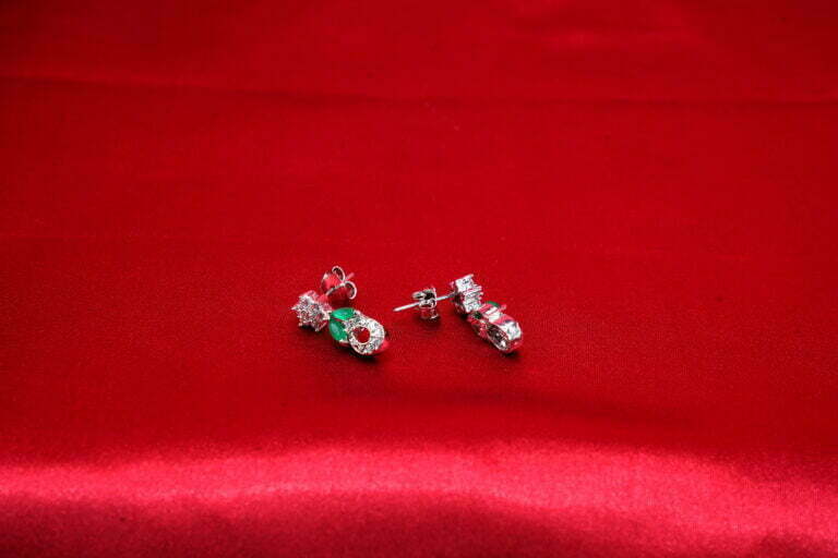 Indo western silver earring - Image 2