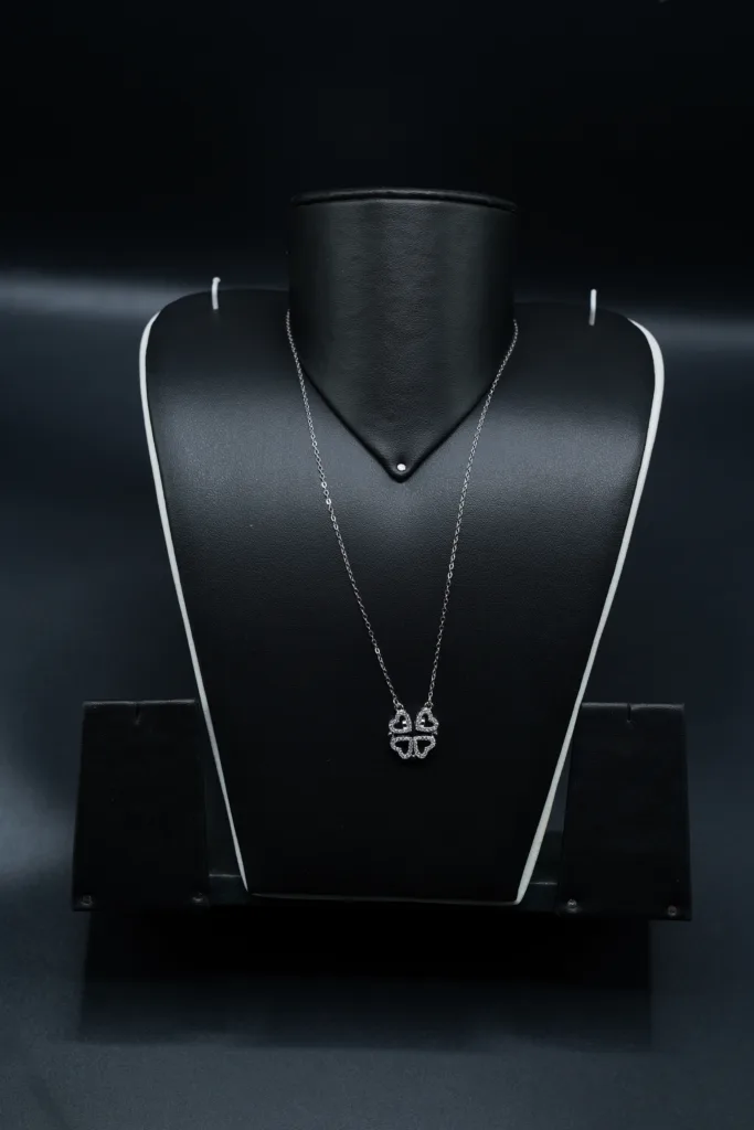 2 in 1 Heart stone Chain