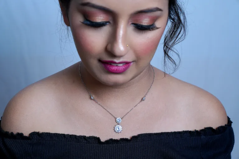 3 stone solitaire nakshatra chain