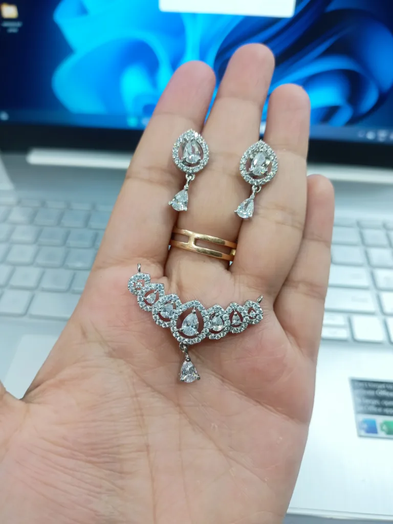 Badam white stone set - Image 2