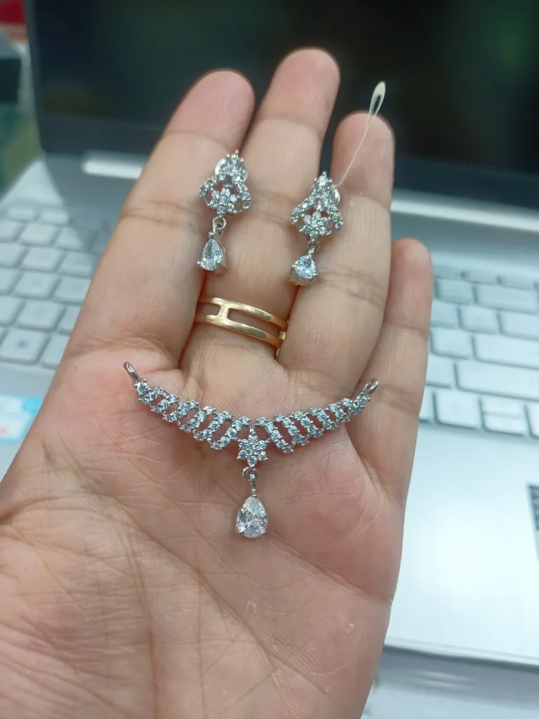 Spiral Nakshatra Silver Pendant Set - Image 2