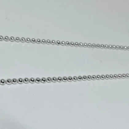 Silver bead chain