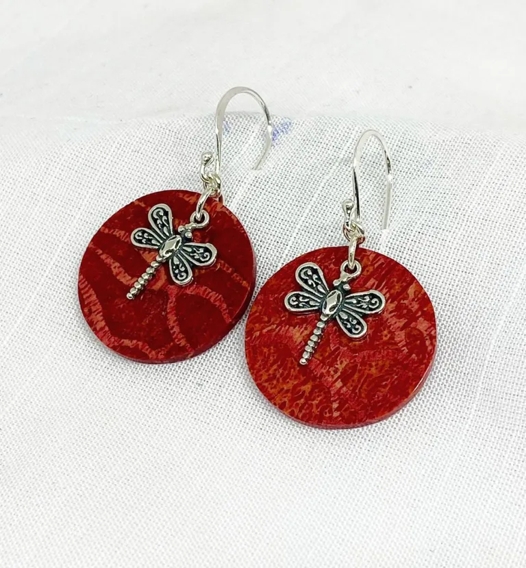 Butterfly motif design coral danglers