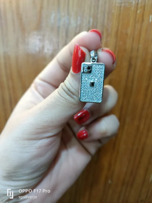 Iphone silver pendant