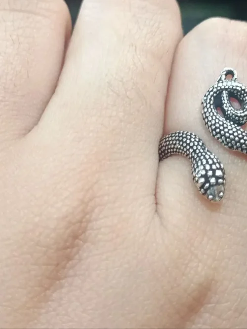 EXCLUSIVE PURE SILVER SNAKE RING