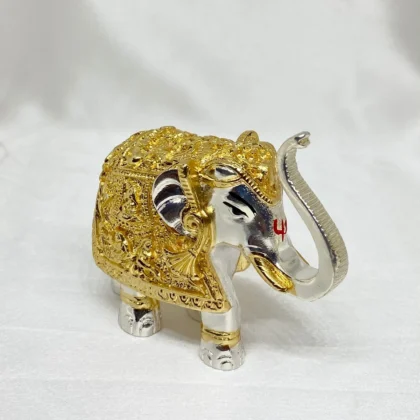 SilverPlated Elephant Idol for Showpiece