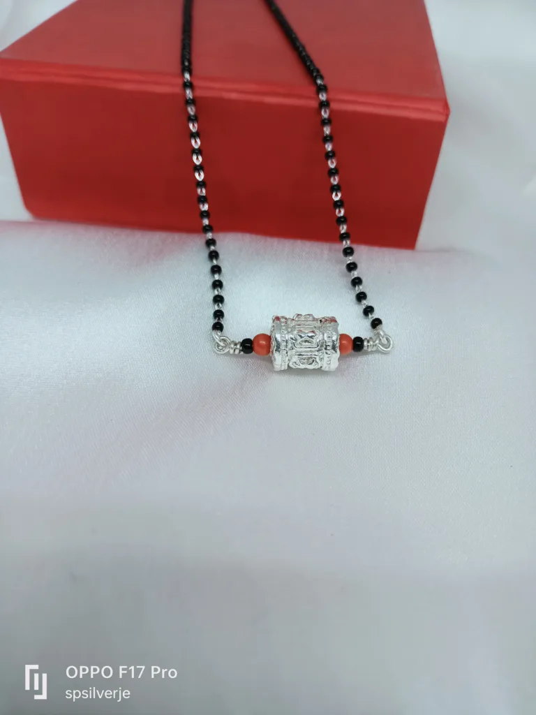 Dumbro designer silver  mangalsutra - Image 2