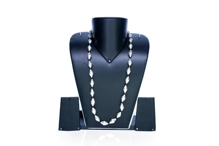Pure Silver plain bead single line  Bormala - kolhapur special jewellery - Image 2