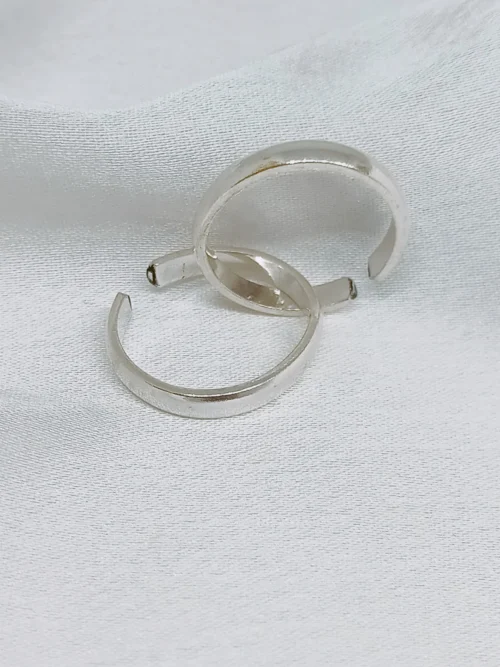 Sterling Silver Plain Band Adjustable Toe Ring