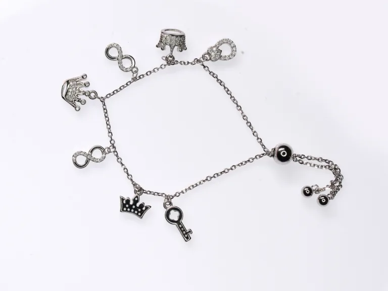 Silver charm bracelet - Image 2
