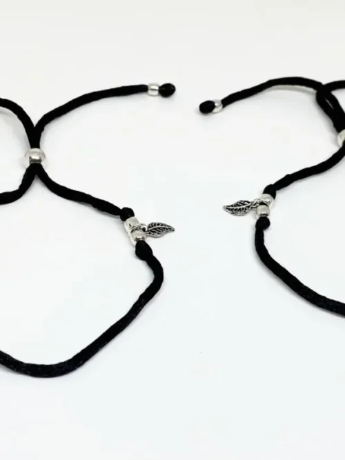 leaf design adjustable thread anklet