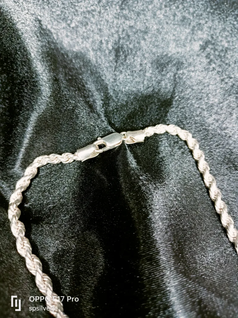 Silver Rope design chain - Image 2