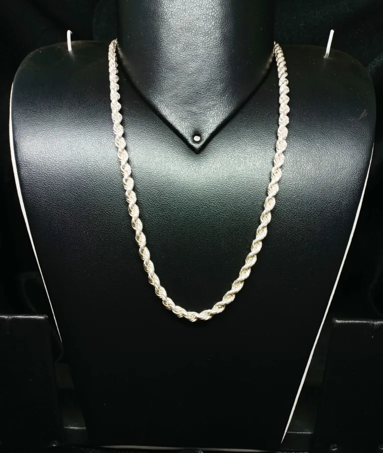 Silver Rope design chain