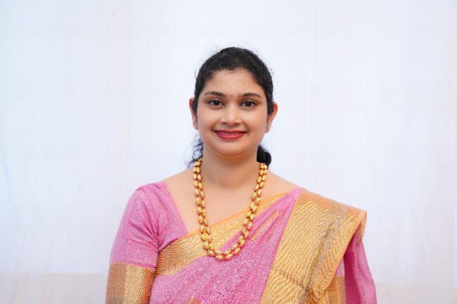 Silver gold plated Double Line designer bore mala - Image 2