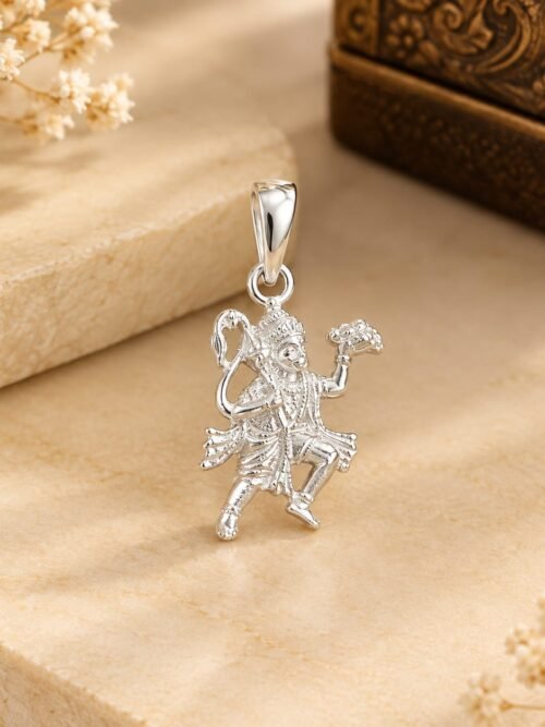 God Hanuman 925 Silver Pendant